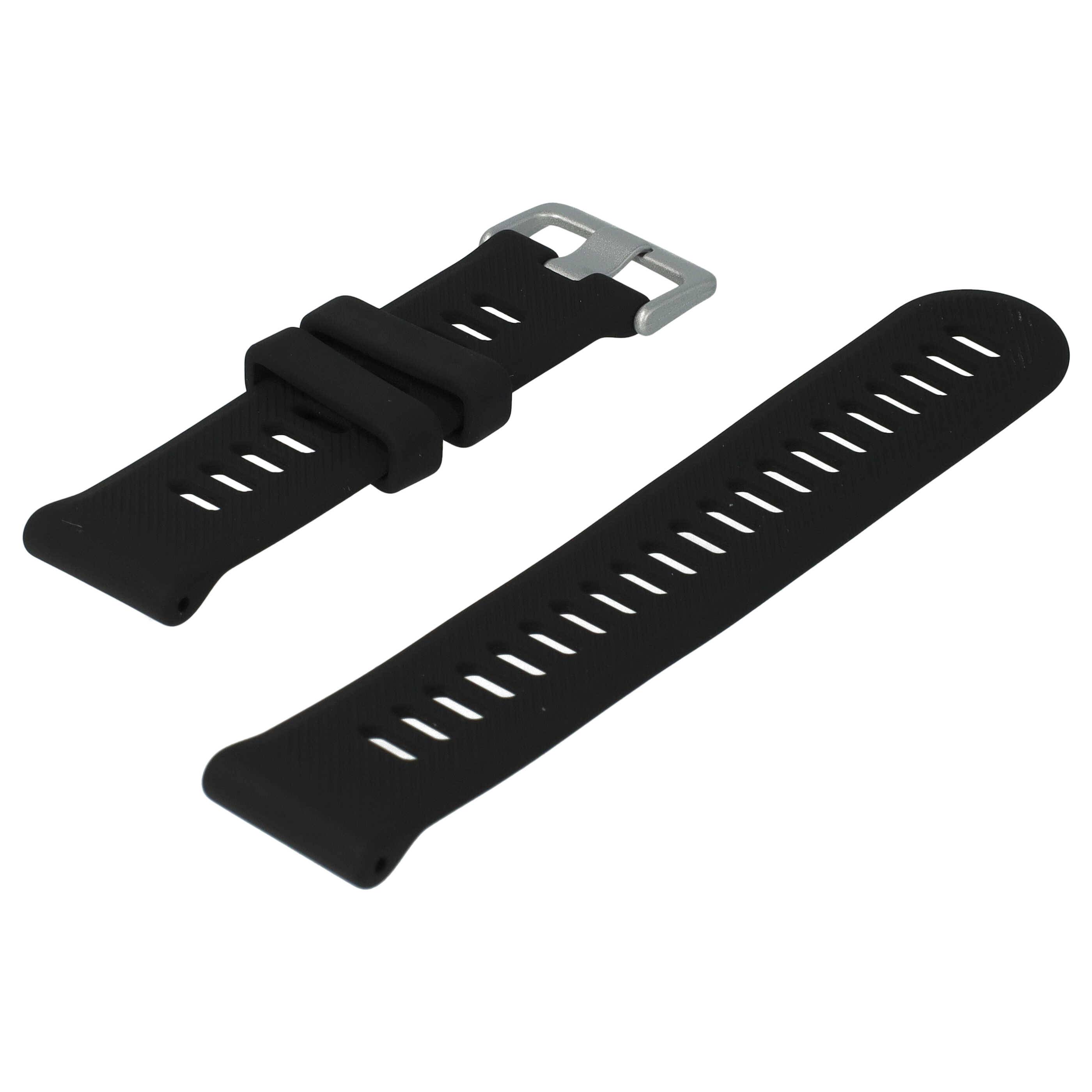 vhbw Ersatz Armband kompatibel mit Garmin Forerunner 945 LTE | 745 Fitnessuhr, Smartwatch - 9 + 12,2 cm Silikon schwarz-3