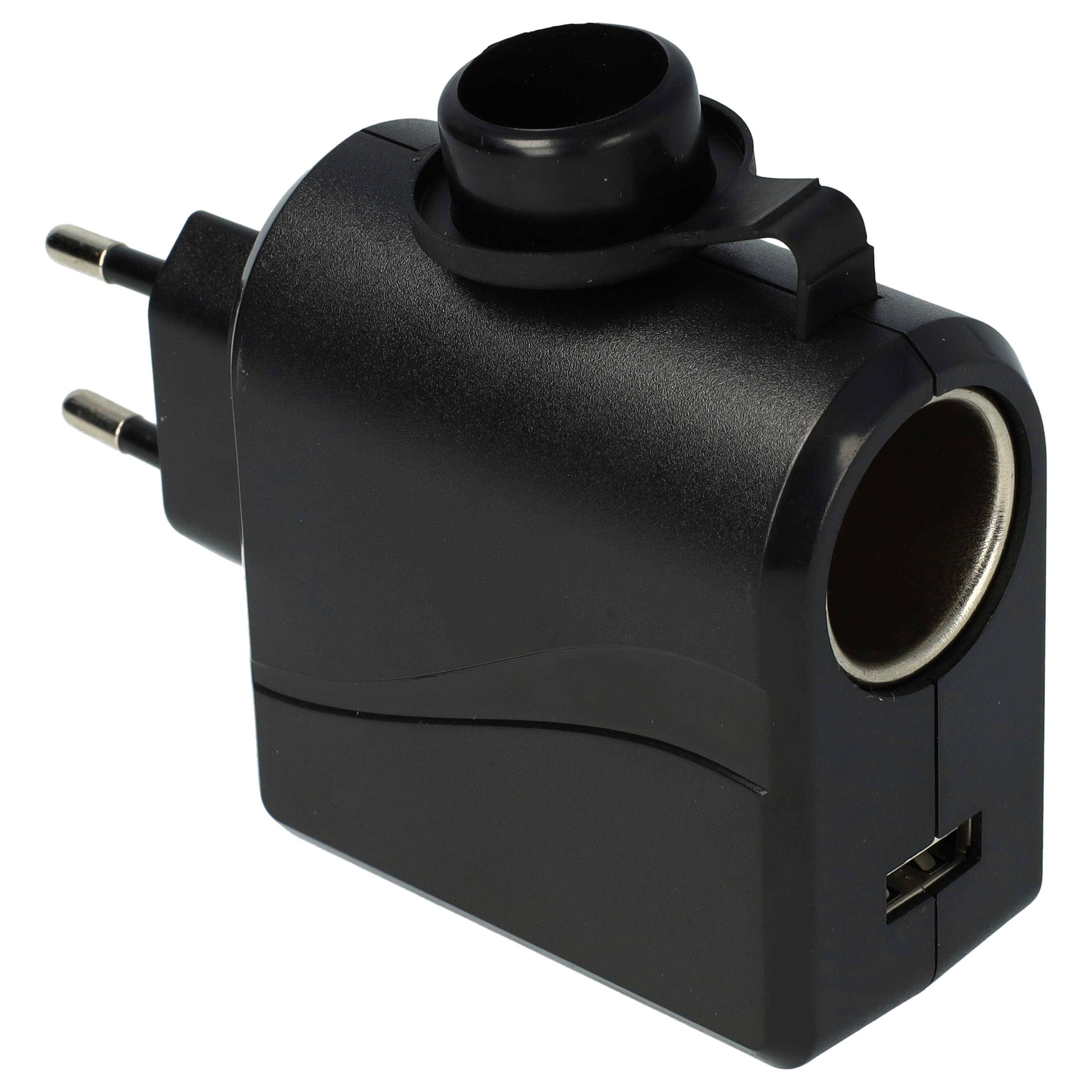 vhbw 12 V KfZ-Anschluss Adapter auf 220 V | Spannungswandler 3000 mA für Boardnetz Ladekabel, Ladegeräte-0