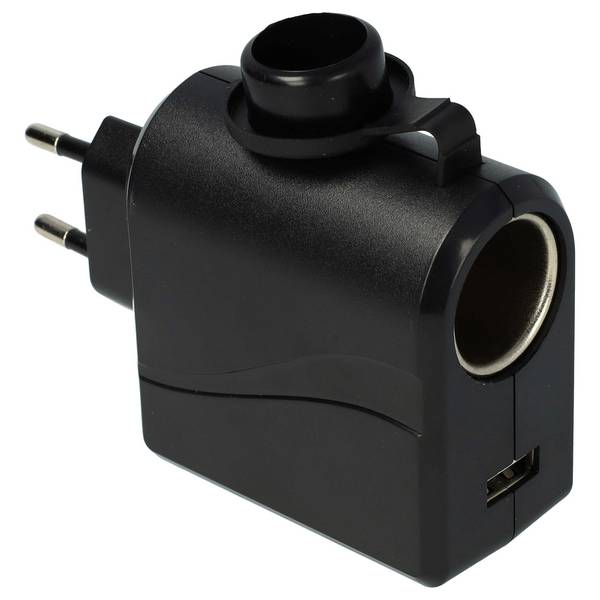 vhbw 12 V KfZ-Anschluss Adapter auf 220 V | Spannungswandler 3000 mA für Boardnetz Ladekabel, Ladegeräte