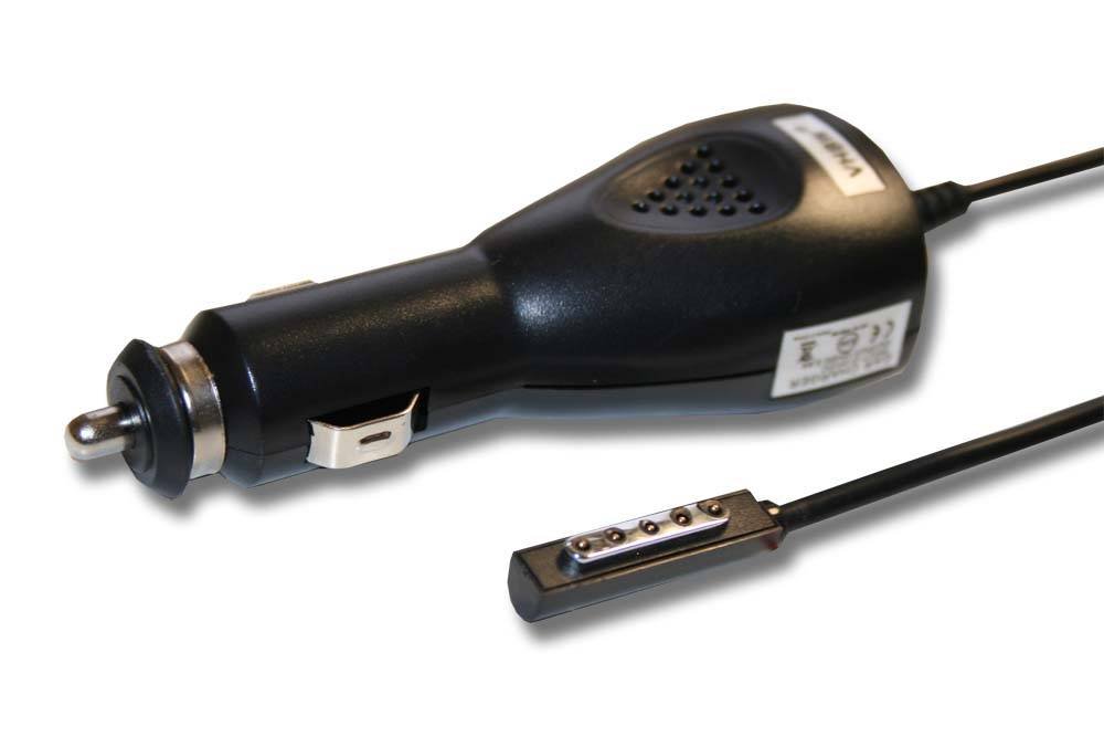 vhbw KFZ-Ladekabel Ersatz für Microsoft W9S-00004 für Notebook | Tablet - 12V Ladegerät Schwarz 3,6 A-0