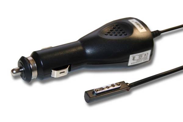 vhbw KFZ-Ladekabel Ersatz für Microsoft W9S-00004 für Notebook | Tablet - 12V Ladegerät Schwarz 3,6 A