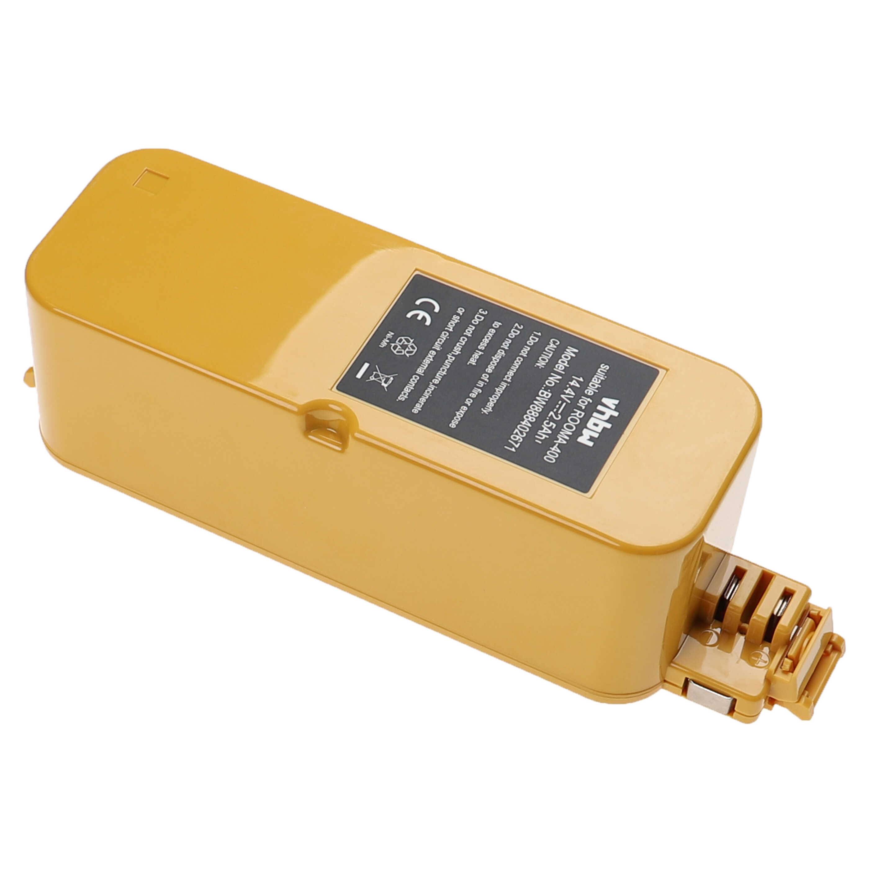 vhbw Akku kompatibel mit iRobot iTouchless AV002A | AV001A Saugroboter Gelb (2500 mAh, 14,4 V, NiMH)-2