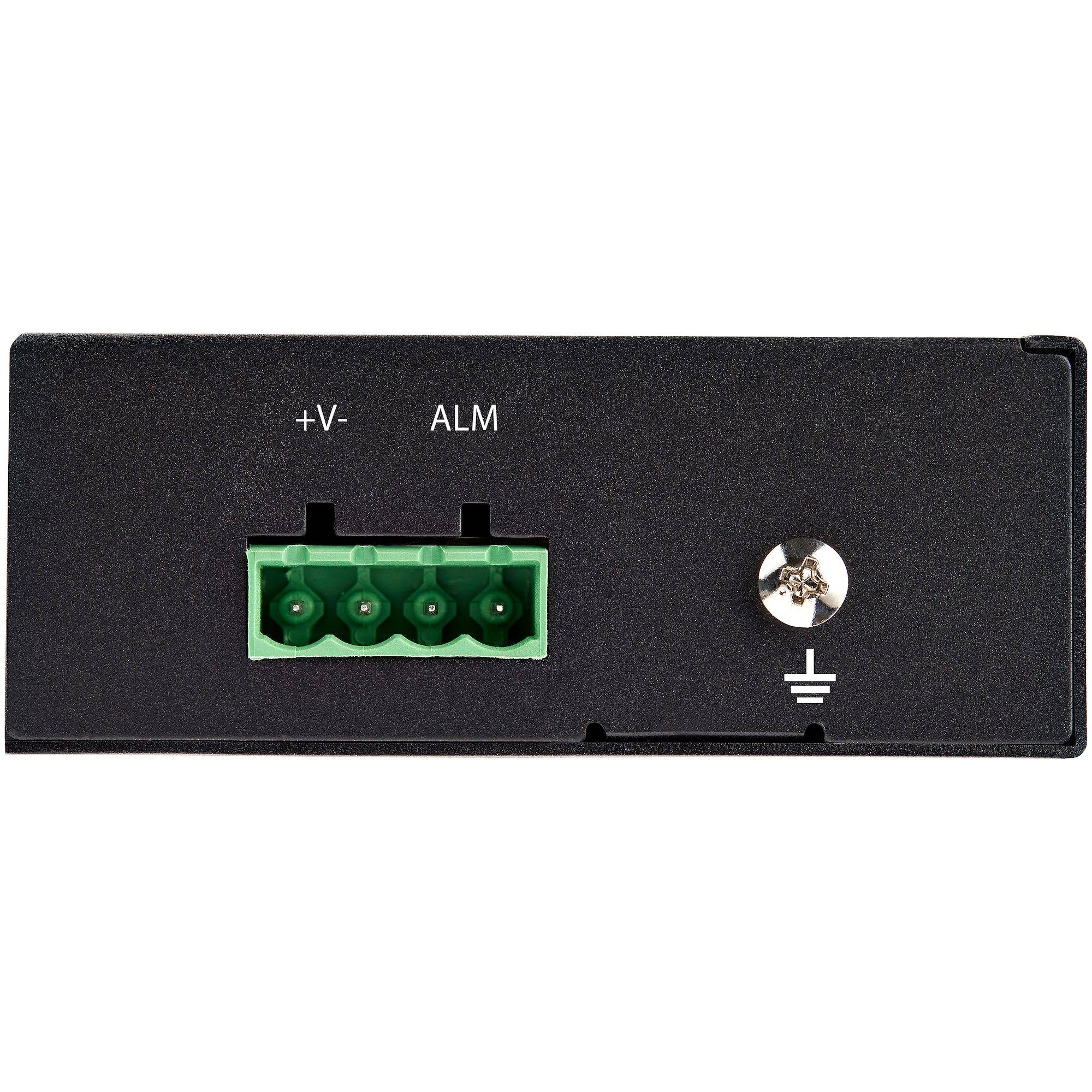 PoE + Industrial Media Converter 60W - Medienkonverter LWL Kupfer - Singlemode-/-1