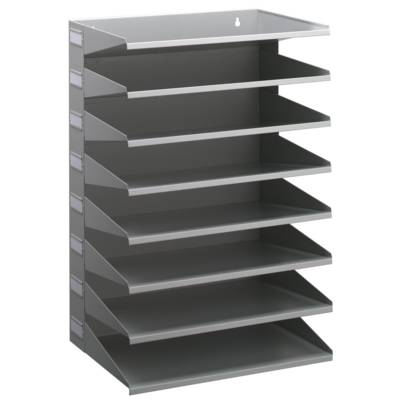 Durable Sortierreck 8-teilig für DIN A4 Metall Grau Abm. (B x H x T) 360 x 540 x 250 mm)-2