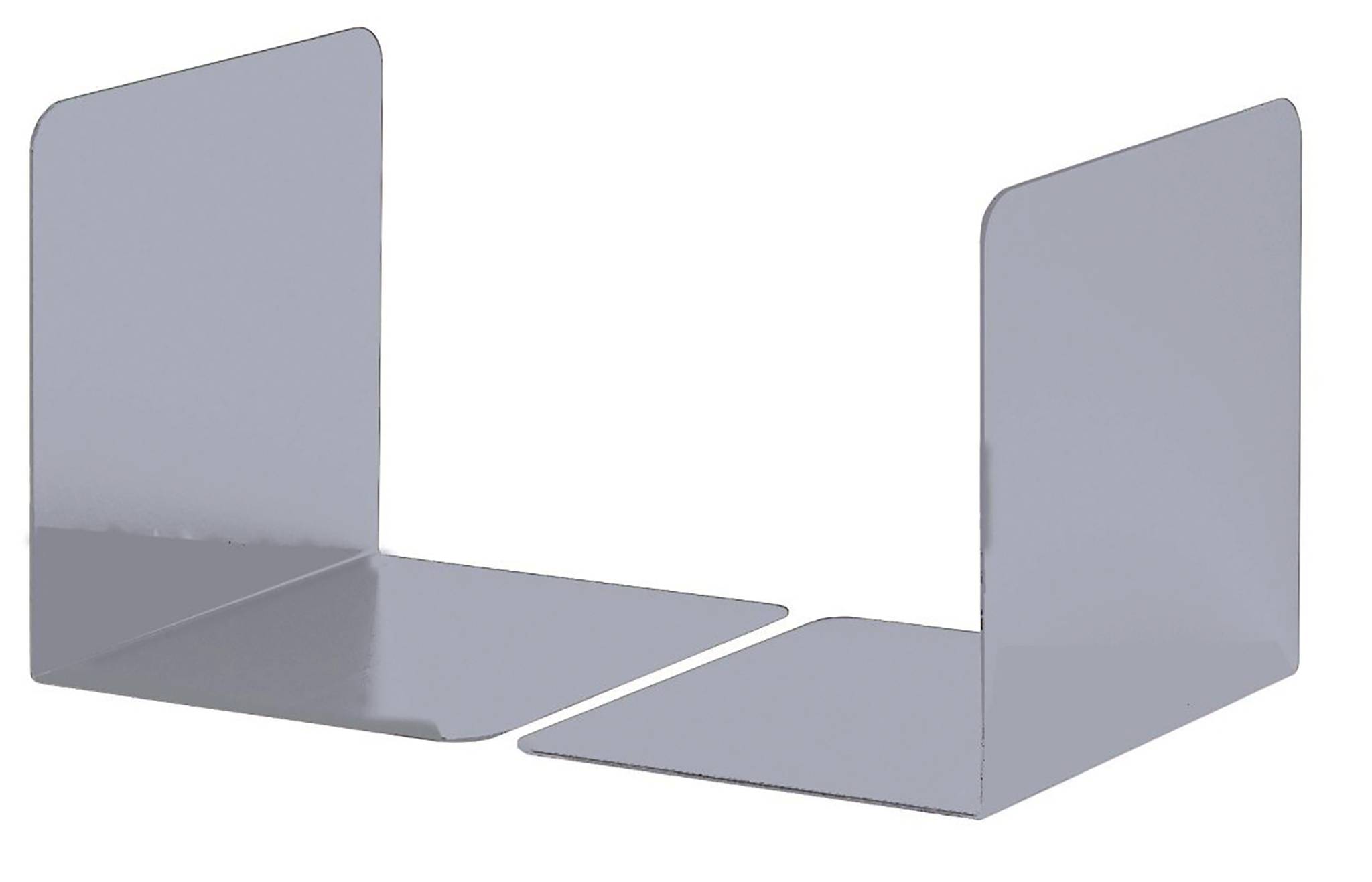 Buchstützen S HxBxT 123x130x123mm metallic silber VE=2 Stück-2