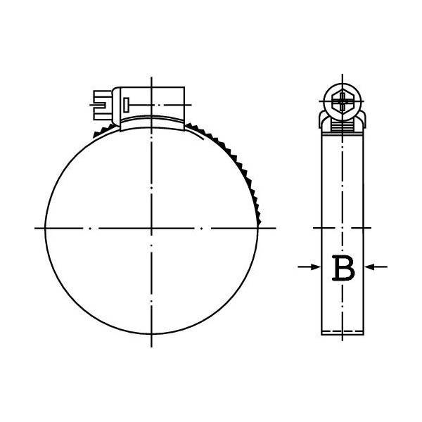 Schlauchschelle DIN3017 W2, 12mm 50-70mm IDEAL-Schlemper-2