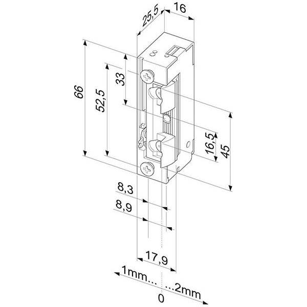 Elektr.Türöffner 118E HZ Profix 2 ohne Entr. effeff-1