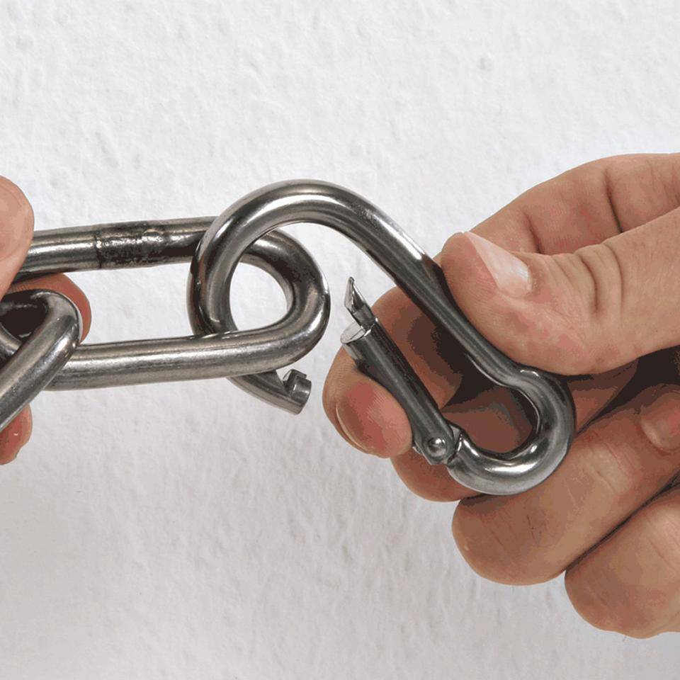 Karabinerhaken, Edelstahl, Ø 10mm, 20/VE-1