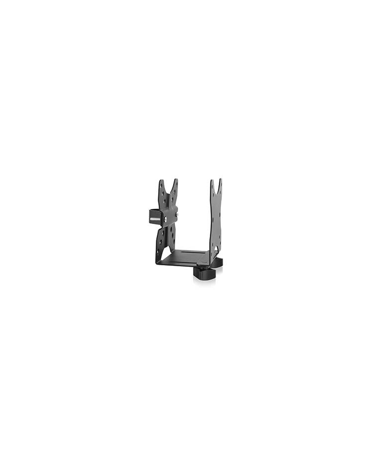 IB-MSA102-VM, Zubehör für Monitorständer mit VESA 75x75 und 100x100, Halterung für MiniPC/Mediaplayer/Mac mini®, Stahl-4