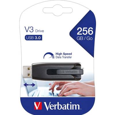 USB-Stick 256GB Verbatim 3.2 V3 Store'n Go grau retail