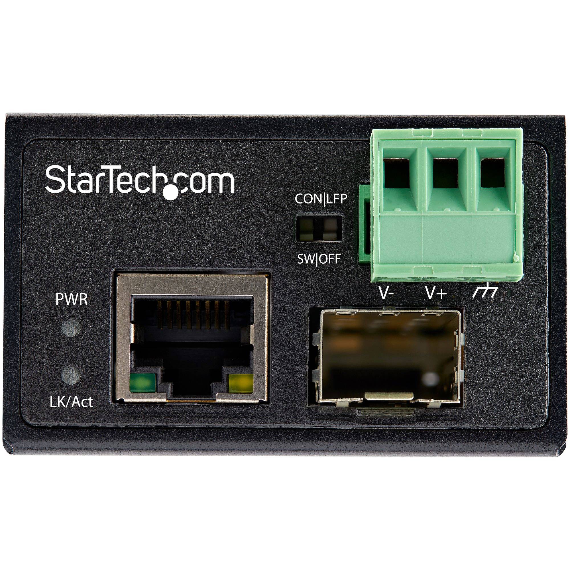 StarTech.com Industrial Media Converter - 100 Mbit/s Medienkonverter LWL Kupfer --1