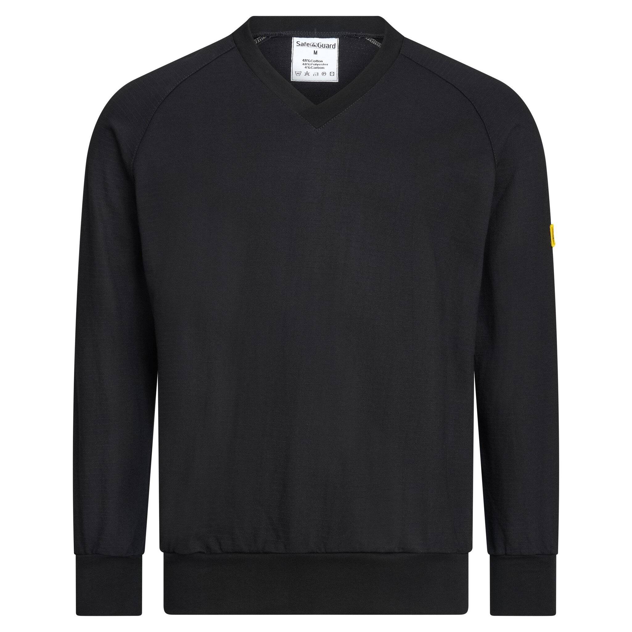 ESD-Sweatshirt, V-Ausschnitt, 280g/m², schwarz, XXL-0
