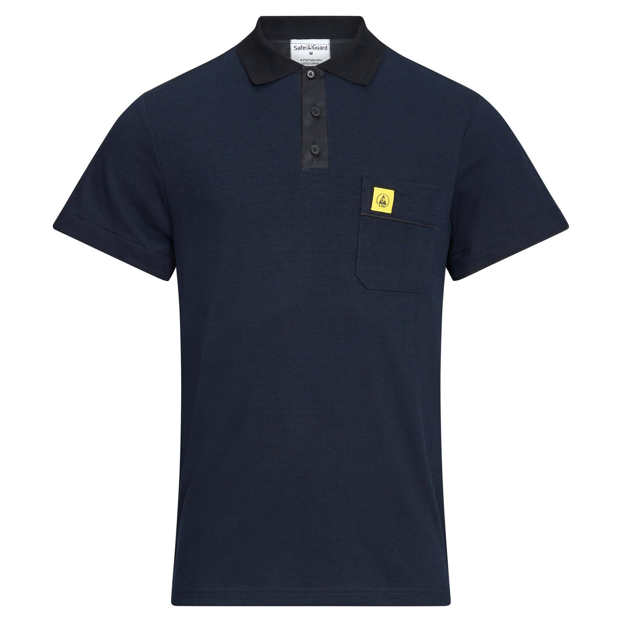 ESD-Poloshirt PRO PLUS, 210g/m², navyblau/schwarz, XXL-0