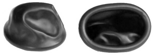ESD-Fingerlinge, gerollt, schwarz, M