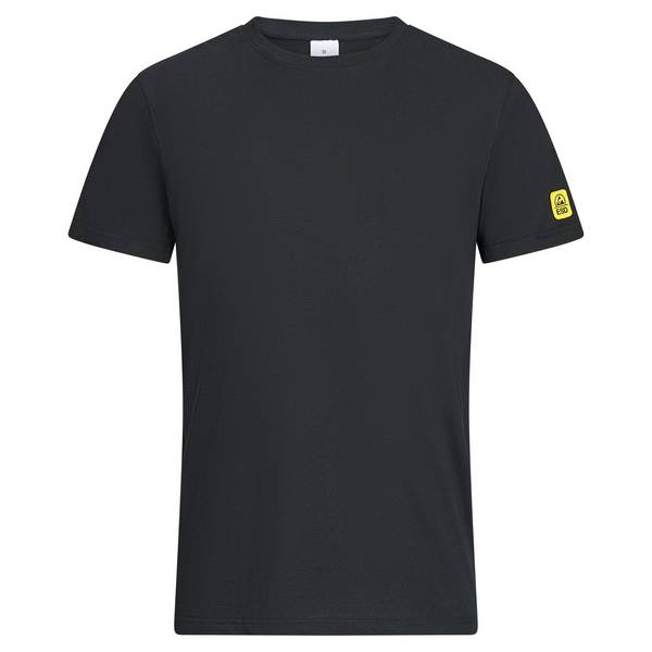 ESD-T-Shirt mit Rundhals, Eco Line, schwarz, L