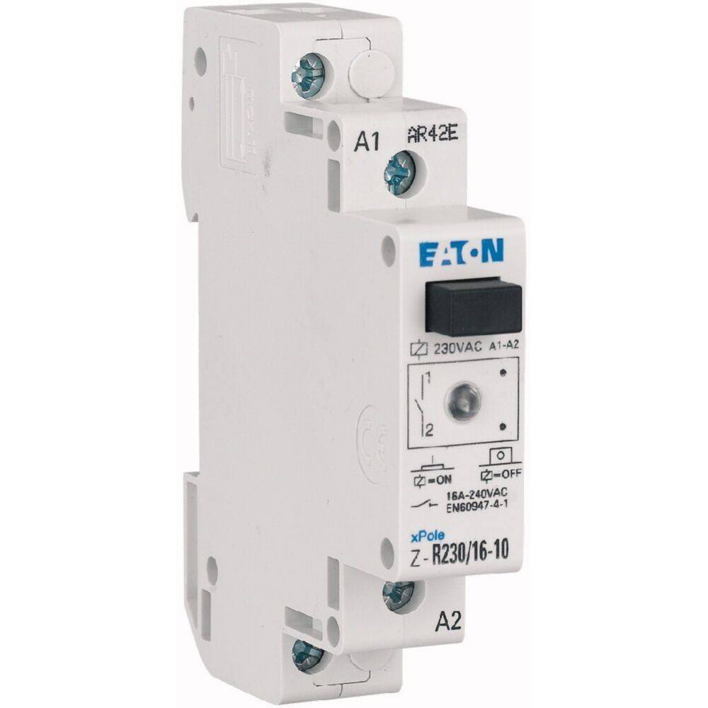 Eaton Z-R230/16-10 Installationsrelais Nennspannung: 230 V, 240 V Schaltstrom (max.): 16 A 1 Schließer 1 St.-1