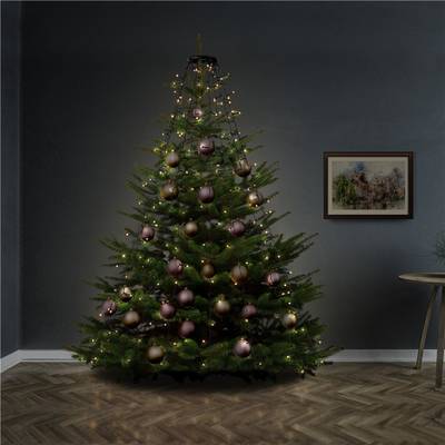 Goobay 60387 LED-Baummantel mit Ring & 400 warmweißen LEDs Weihnachtsbaum Lichterkette für außen mit Timer & 8 Modi