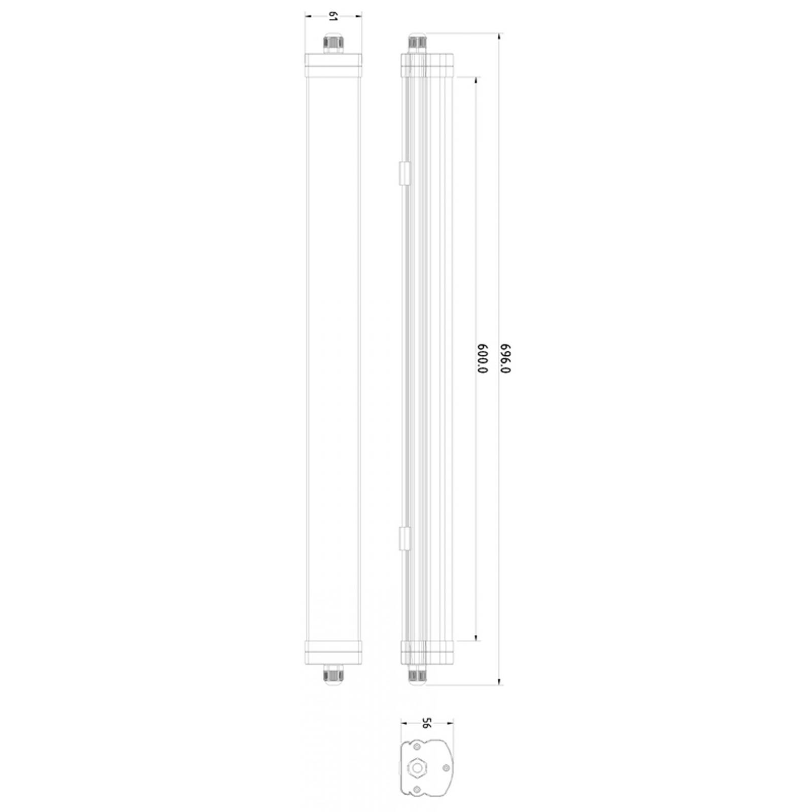 Deko Light Tri Proof Feuchtraumleuchte EEK: G (A - G) LED LED fest eingebaut 17 W Neutralweiß Weiß-3