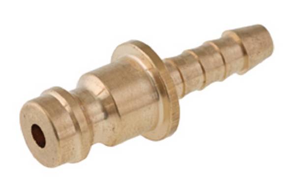 Kupplungsstecker NW 7,2 mit Schlauchtülle, gerade MS, 8,0 mm 35 bar