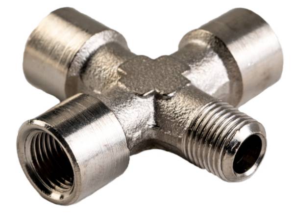 Kreuz-Stück, innen, innen, innen, außen, MSV, R 1/8“, G 1/8“, 16 bar