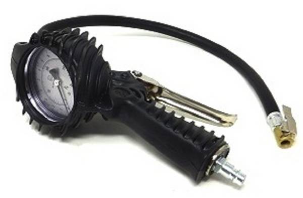 Handreifenfüller mit Autoventil- Hebelstecker, ungeeicht, VG 8, 7,7 mm, Industrieausführung, 0 - 12 bar Kupplungsstecker