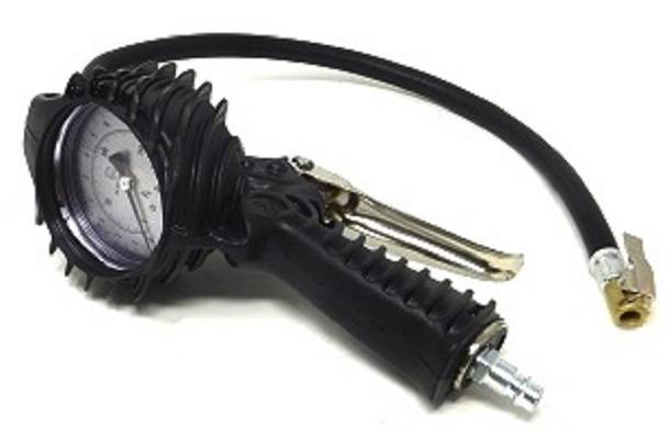 Handreifenfüller mit Autoventil- Hebelstecker, ungeeicht, VG 8, 7,7 mm, Industrieausführung, 0 - 12 bar Kupplungsstecker-0