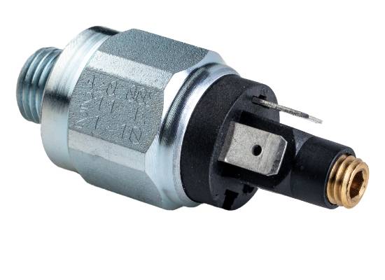 Druckschalter mit Flachstecker, ST Wechsler, Druckschalter G 1/4 Zoll (AG), 56,0 mm 300 bar 42 V/5 A 50 bis 200 bar-0