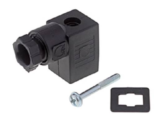 Normstecker für Magnetspule, schwarz Stecker 3, 35 mm 2 Kontakte DIN/EN-A M 16-0