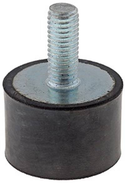 Gummi- Metall- Puffer NBR einseitig Gewindestift, M 12 x 37 75,0 mm 50,0 mm-0