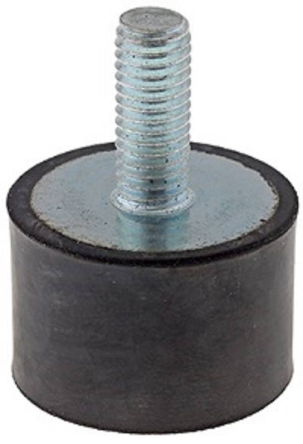 Gummi- Metall- Puffer NBR einseitig Gewindestift, M 10 x 28 50,0 mm 30,0 mm