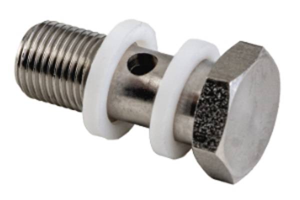 Hohlschraube für IQS-Ringstück aus Edelstahl, 1-fach, G 1/8 Zoll