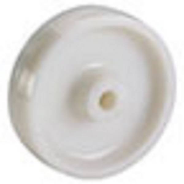 Kunststoffrolle, Rad, hitzebeständig, bis 75°C 20,0 mm 58,0 x 45,0 mm Gummi, 150,0 mm 350,0 kg