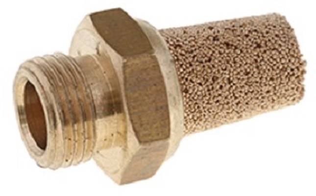 Schalldämpfer aus Sinterbronze, Messinggewinde MS SW 13 G 1/8 Zoll, 18,0 mm-0