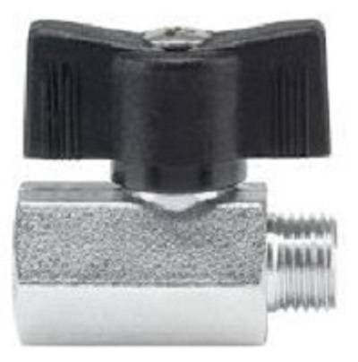 Minikugelhahn mit Knebelgriff PN15, IG/AG MSV G 1/2“, 49,0 mm DN 10-0