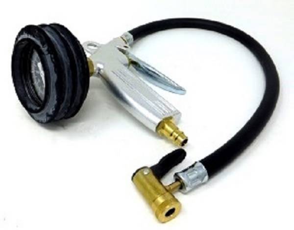 Handreifenfüller mit Autoventil- Hebelstecker, ungeeicht, VG 8, 7,7 mm, Profigerät, 0 - 10 bar 6,0 mm Tülle