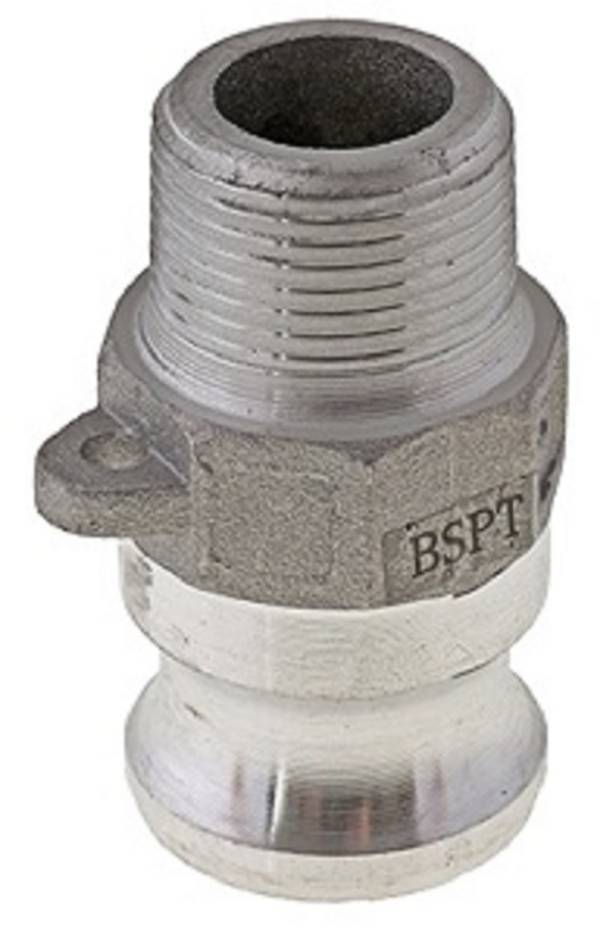 Schnellkupplungsstecker mit Außengewinde Typ F, NBR- Dichtung ES NPT 5 Zoll, 145,2 mm DN 120 7 bar