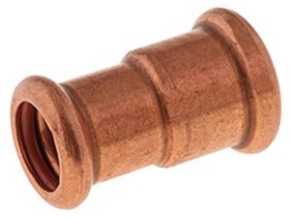 Reduziermuffe mit Innenpressende, ES, 75,0 x 17,0 mm 28,0 x 22,0 mm 25 bar