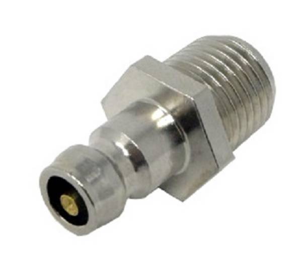 Kupplungsstecker mit 9 mm Zapfen, gerade ES M 10 x 1, 15 bar
