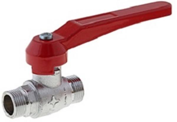 Kugelhahn zweiteilig mit Volldurchgang u. Außengewinde, MSV G 3/8“, 49,0 mm DN 10 20 bar