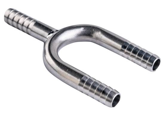 Edelstahl- Schlauchverbinder, Y-Form 13,0 mm, 16 bar-0