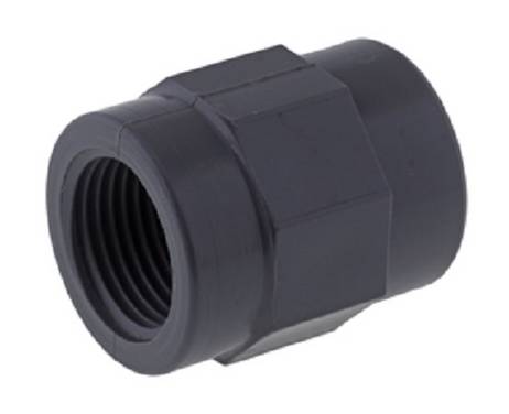 Gewindemuffe, gerade PVC-U Rp 2 1/2“, 71,0 mm