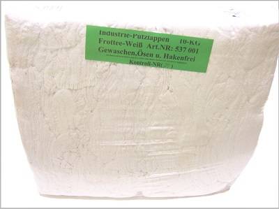 Industrieputzlappen, weiß, 10 kg-0
