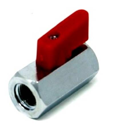 Minikugelhahn PN15, Schraubendreherbetätigung, IG MSV G 1/2“, 46,0 mm DN 10-0