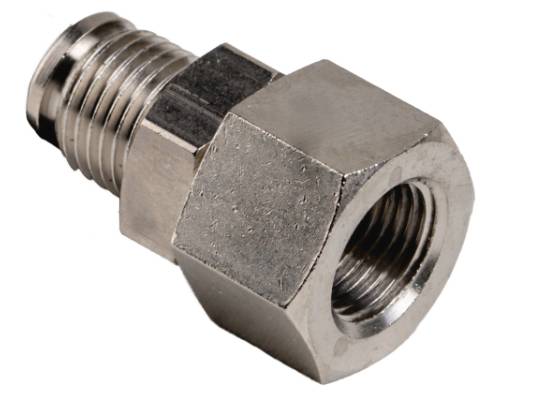 Schott-Steckverschraubung mit Innengewinde, bis 80°C, MSV/NBR, G 1/4“, 8 mm, M16x1