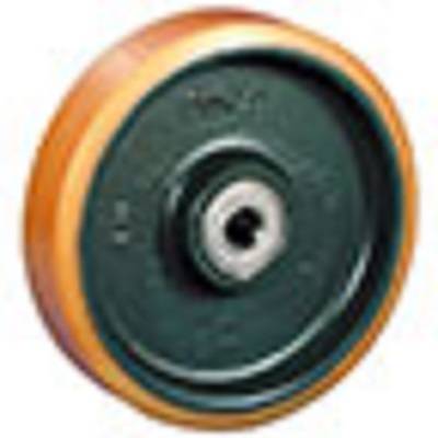 Polyurethan- Schwerlastrolle, Rad, 2-fach Kugellager 25,0 mm 60,0 x 50,0 mm Guss, 200,0 mm 1000,0 kg-0