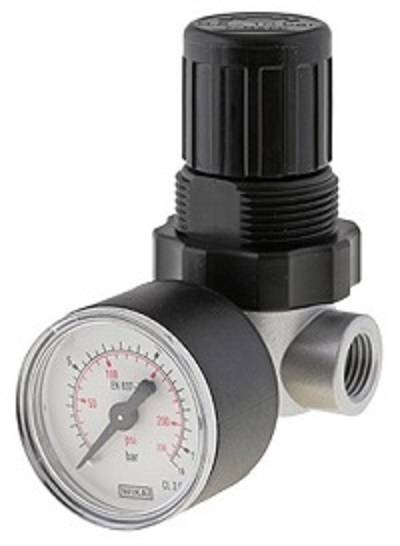 Mini- Druckregler, 310 l/min Zink 0,5 bis 6 bar, G 1/4 Zoll 40,0 mm 0 bis 10 bar-0