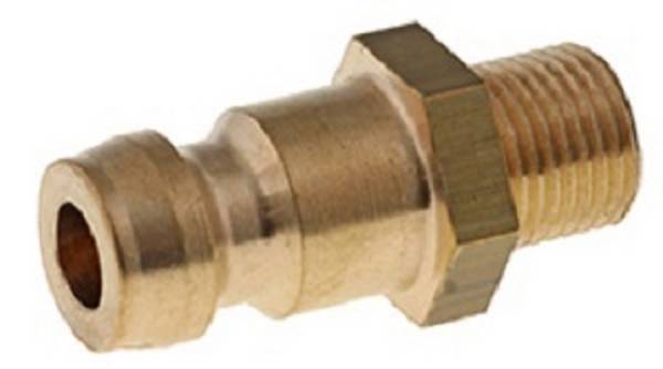 Kupplungsstecker mit 13 mm Zapfen, gerade ES M 14 x 1,5,  15 bar