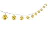 Goobay 58119 LED-Lichterkette mit Timer, 10 warmweiße LED Marrokanische Kugeln Lichterkette mit Batterie, goldene Kugeln