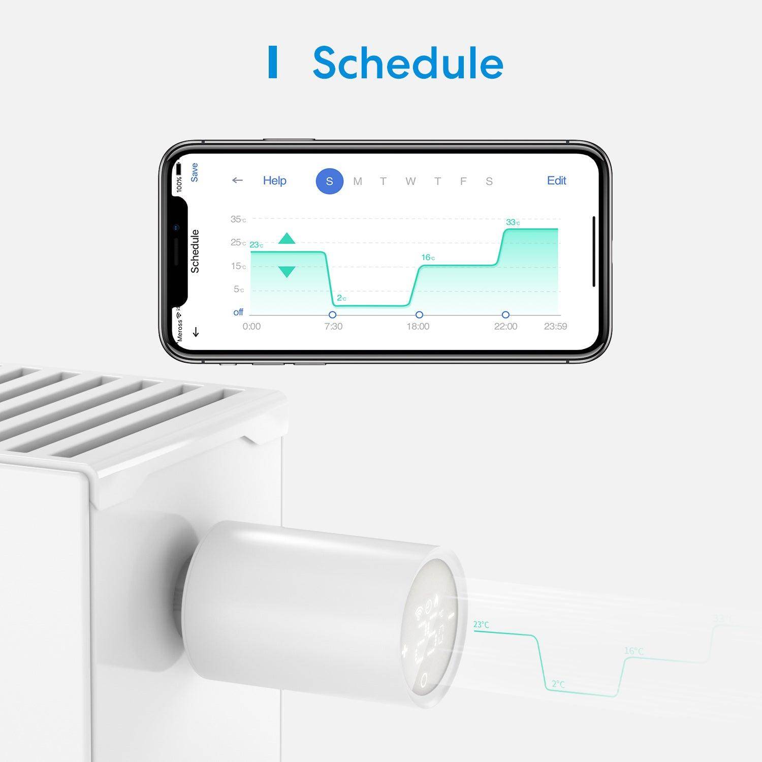 Meross Smart Radiator Thermostat, Starter Kit-3