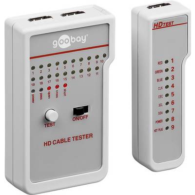 Goobay HD Kabeltester 1x Kabeltester mit 2x HDMI™-Buchsen (Typ A) 1x Kabeltester mit 1x HDMI™-Buchse (Typ A)-0
